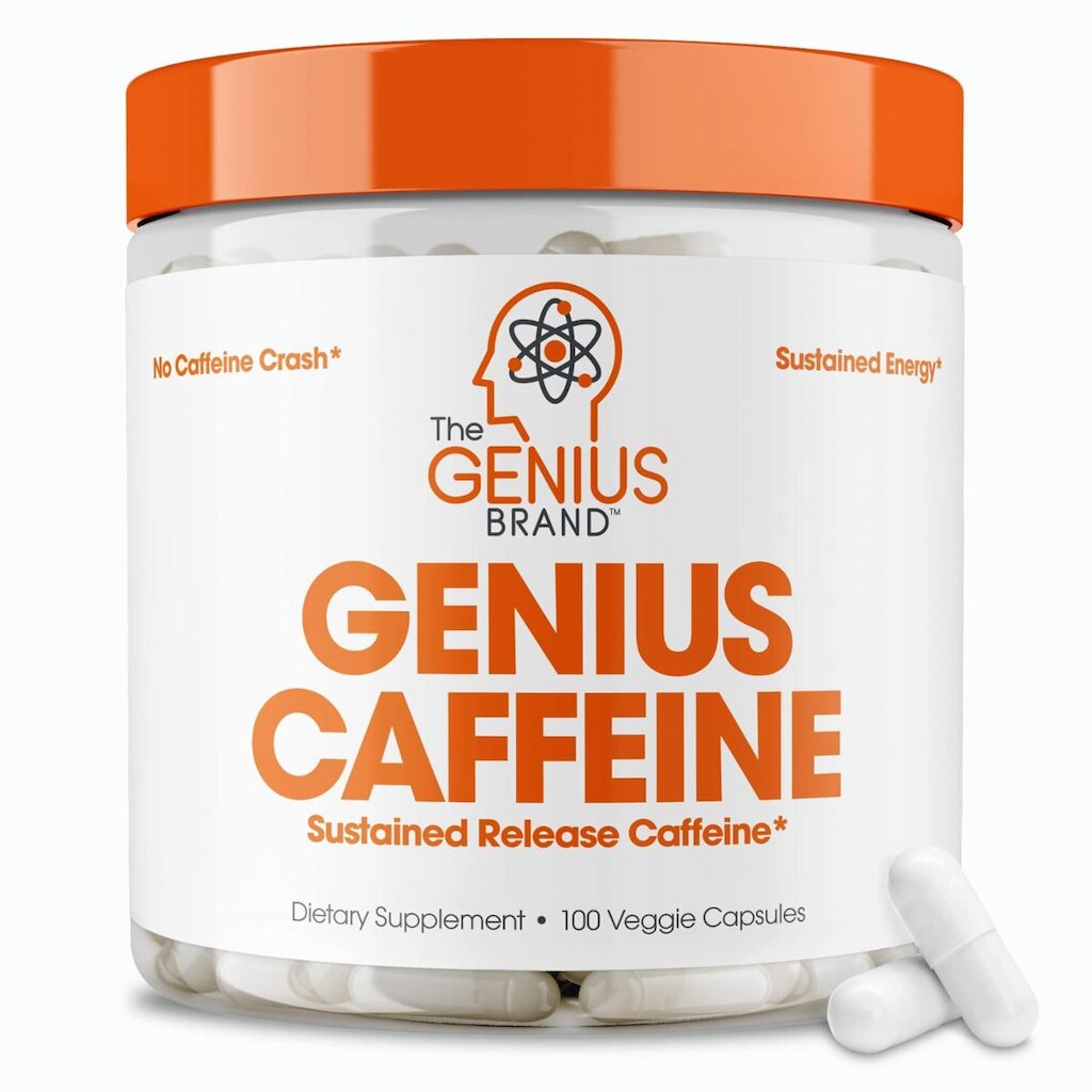 Comprimidos de cafeína The Genius Brand Genius 100mg 100 cápsulas