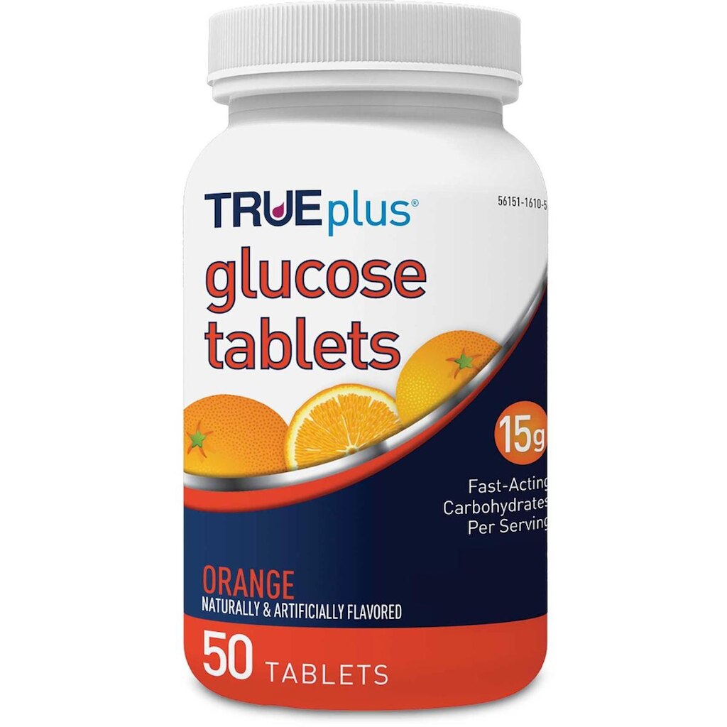 Comprimidos De Glicose Trueplus Orange Flavor 50 Comprimidos