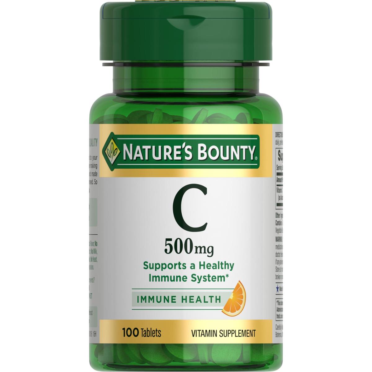 Comprimidos De Vitamina C Nature'S Bounty 500 Mg, 100 Unidades