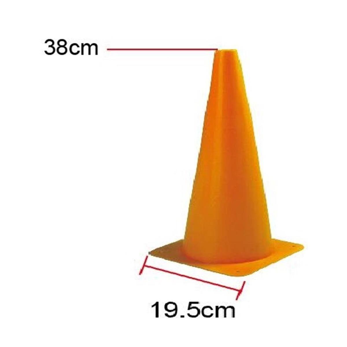 Cone agilidade 38cm Crossfit Treino Funcional Wct Fitness Laranja