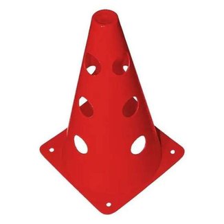 Cone de Marcação Poker c 12 Furos p Treinos - Vermelho