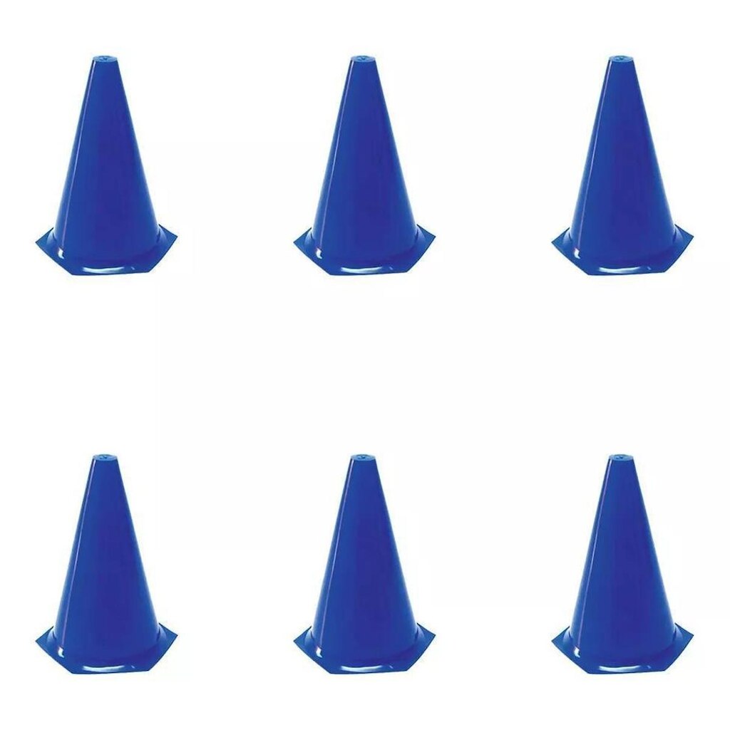 Cone Scalibu 24cm Borracha Flexível Kit Com 6 Unidades