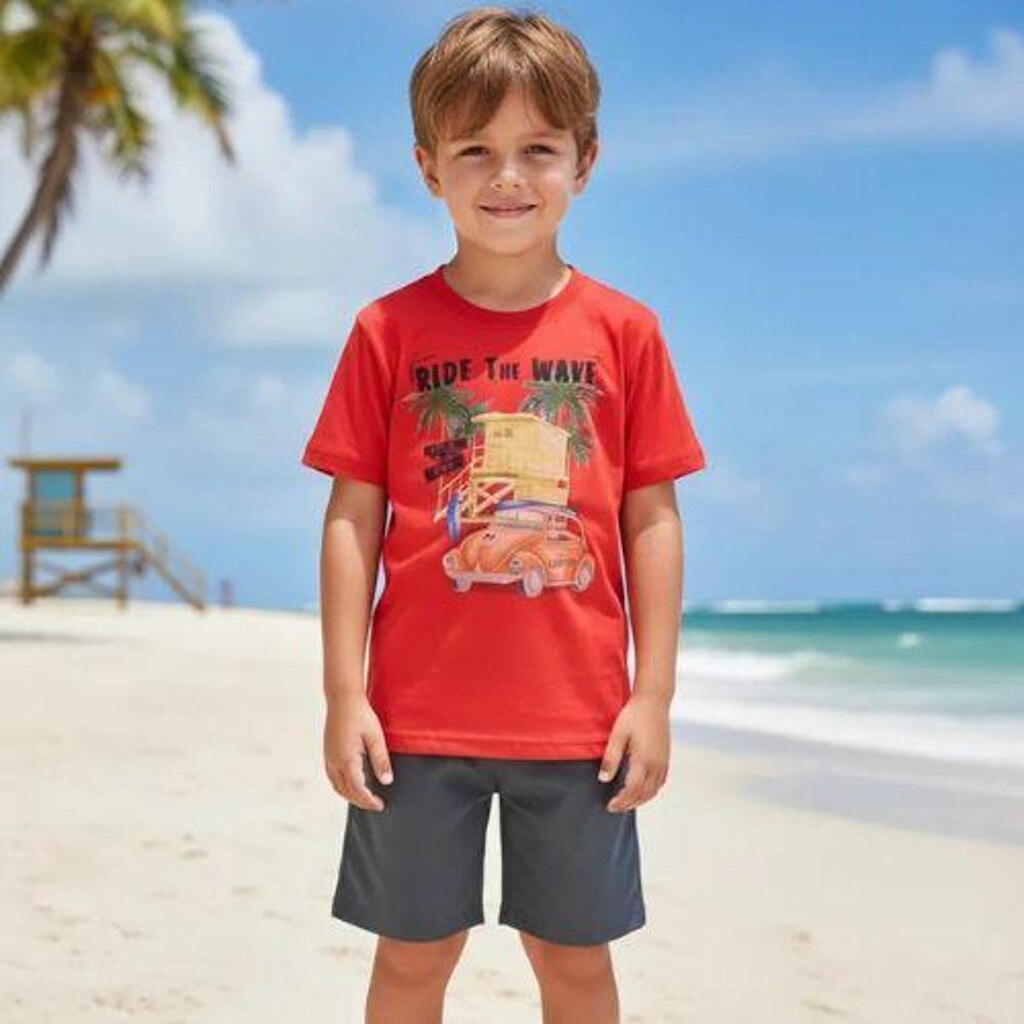 Conjunto 2pçs Curto Infantil Rei Rex
