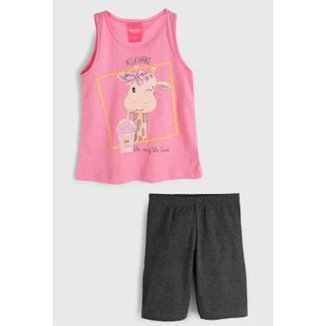 Conjunto 2pçs Infantil Girafa Kely Kety