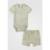 Conjunto 2pçs Zupt Baby Body Curto Mescla Banana - Bege Escuro
