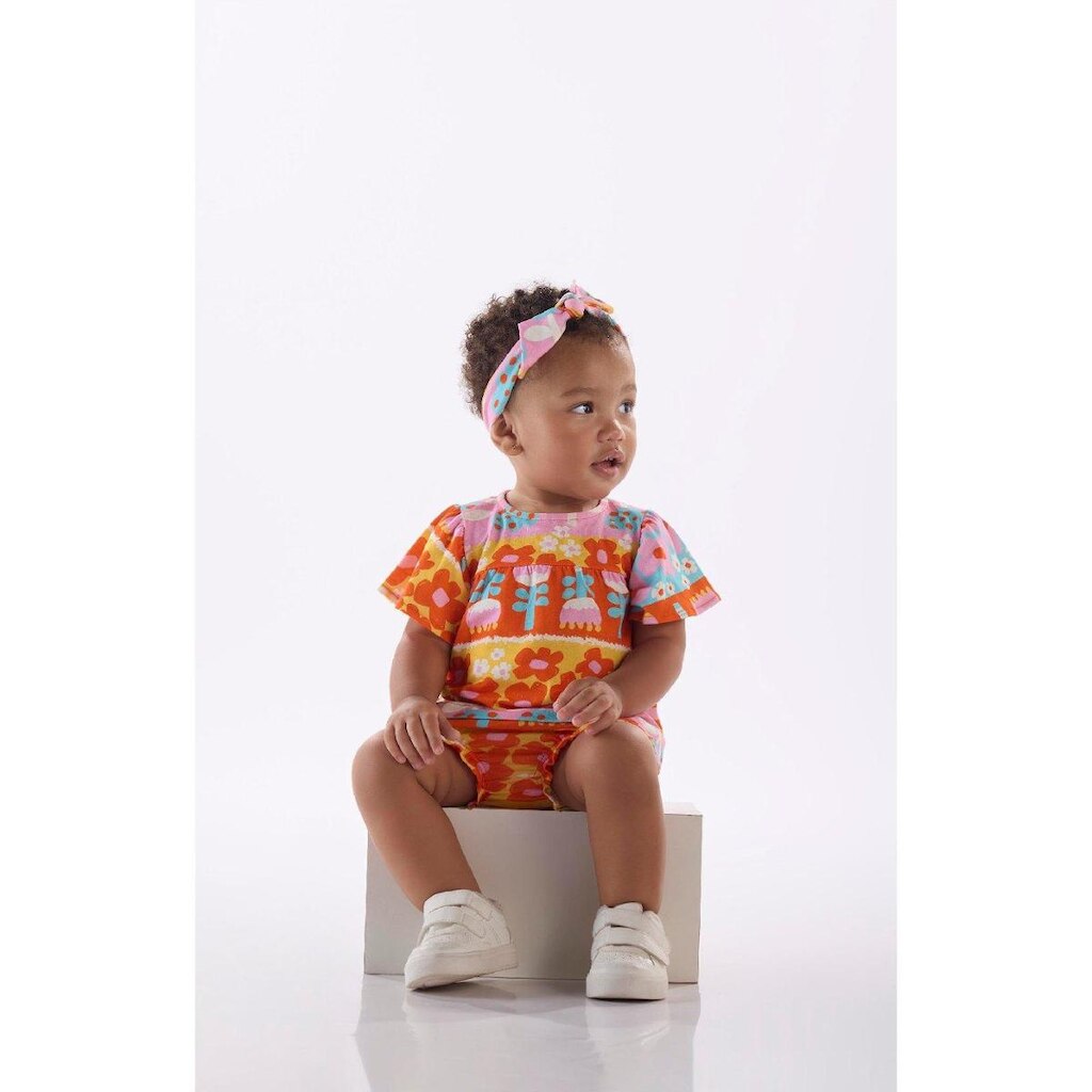 Conjunto 3 Peças para Bebê Menina Três e Já