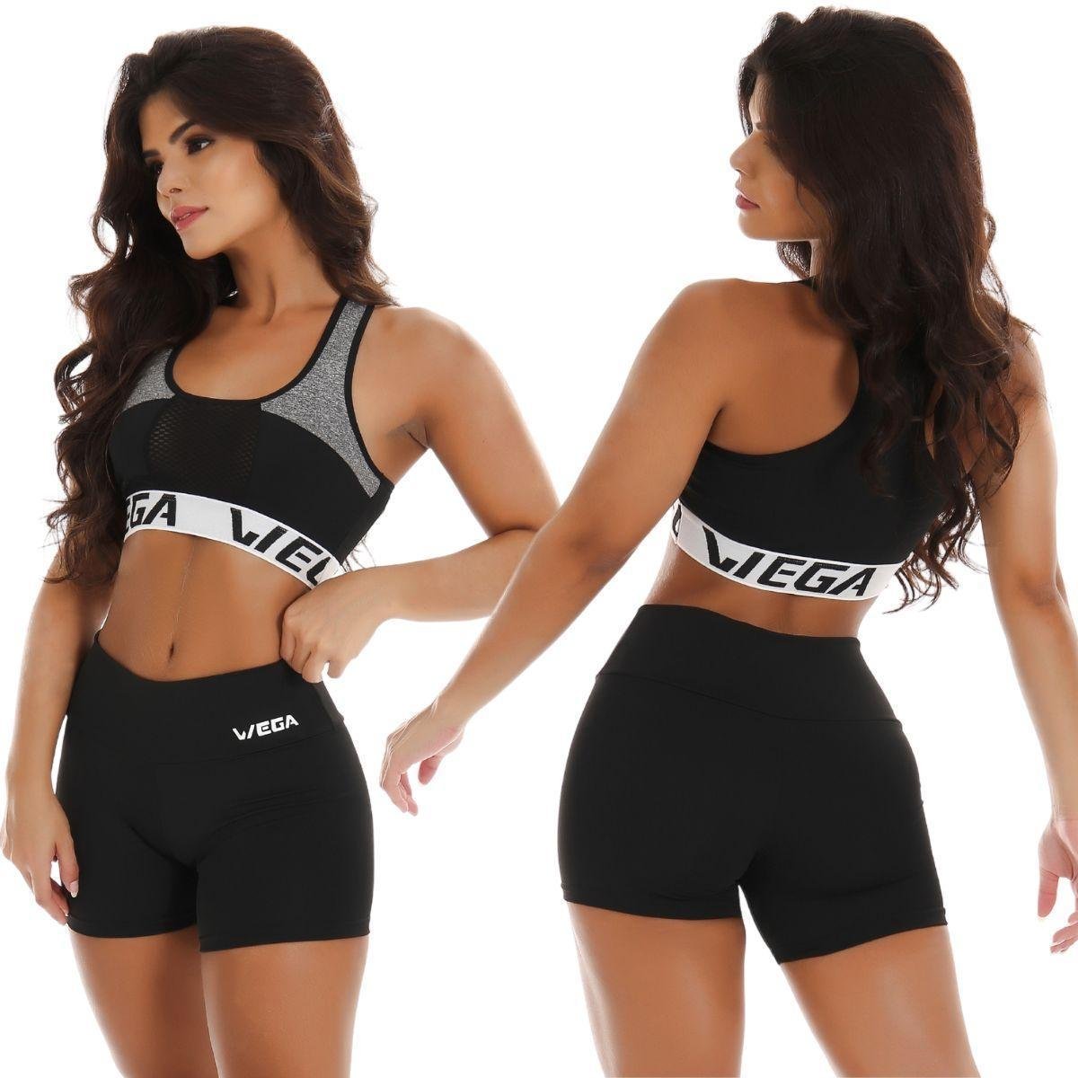 Conjunto Academia Bermuda Fitness + Top Academia Sem Bojo Cintura Alta Topper Tela Wega Menor preço em Conjunto Academia Bermuda Fitness + Top Academia Sem Bojo Cintura Alta Topper Tela Wega