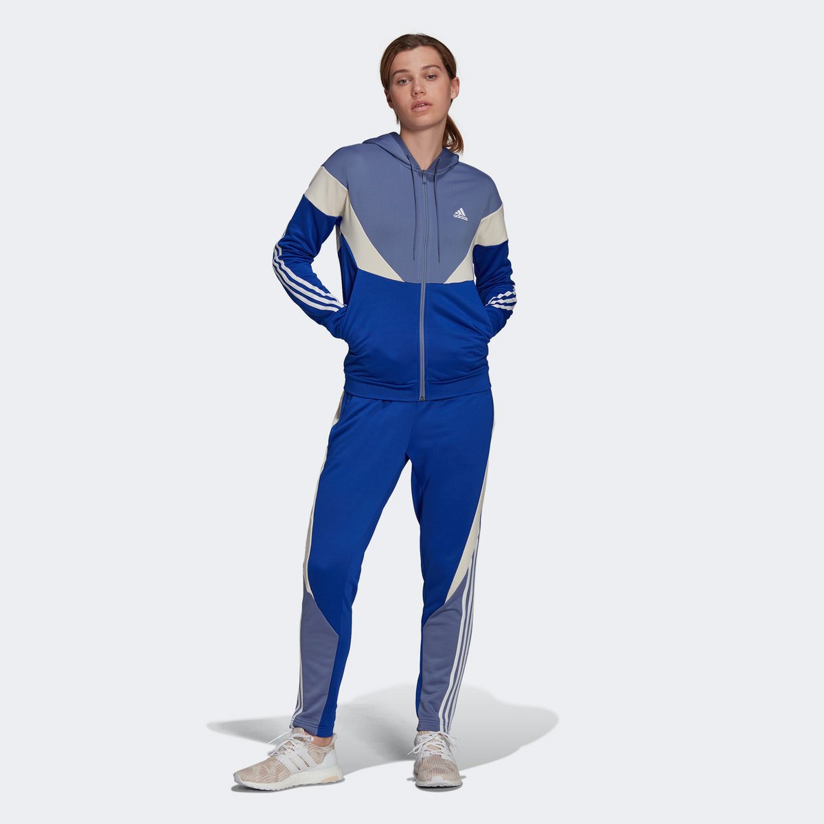 conjunto adidas colorblock feminino