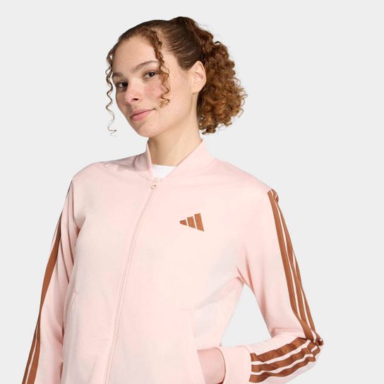 Conjunto Adidas Essentials 3 Stripes Feminino