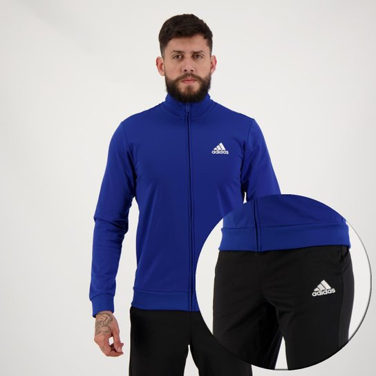Conjunto Adidas Essentials Masculino - Azul+Preto é ruim? Conjunto Adidas Essentials Masculino - Azul+Preto é boa?