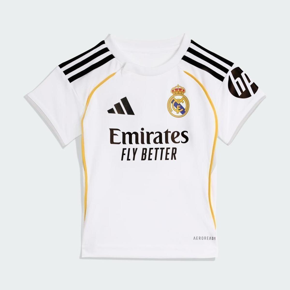 Conjunto Adidas Infantil Real Madrid 25/26 Unissex - Branco | Netshoes