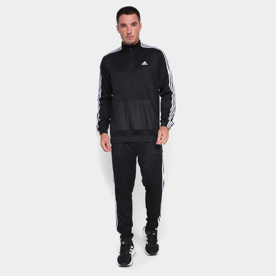 Conjunto Adidas Malha Zíper 3/4 Aeroready Masculino - Preto é ruim? Conjunto Adidas Malha Zíper 3/4 Aeroready Masculino - Preto é boa?