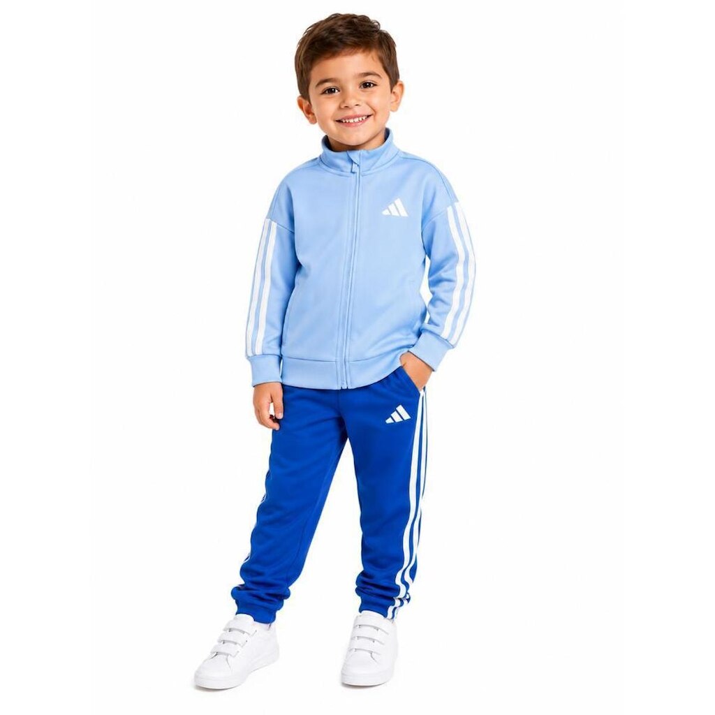 Conjunto Agasalho Infantil Masculino Adidas Essentials Azul
