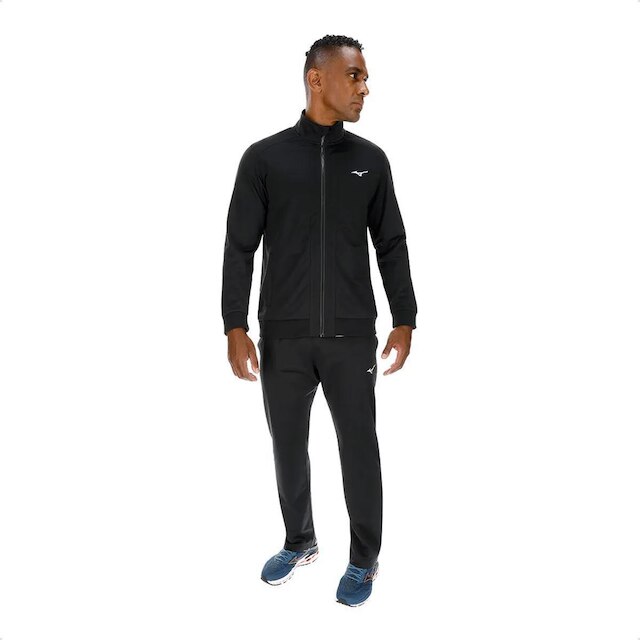 Conjunto Agasalho Mizuno Basic Masculino - Preto Menor preço em Conjunto Agasalho Mizuno Basic Masculino - Preto