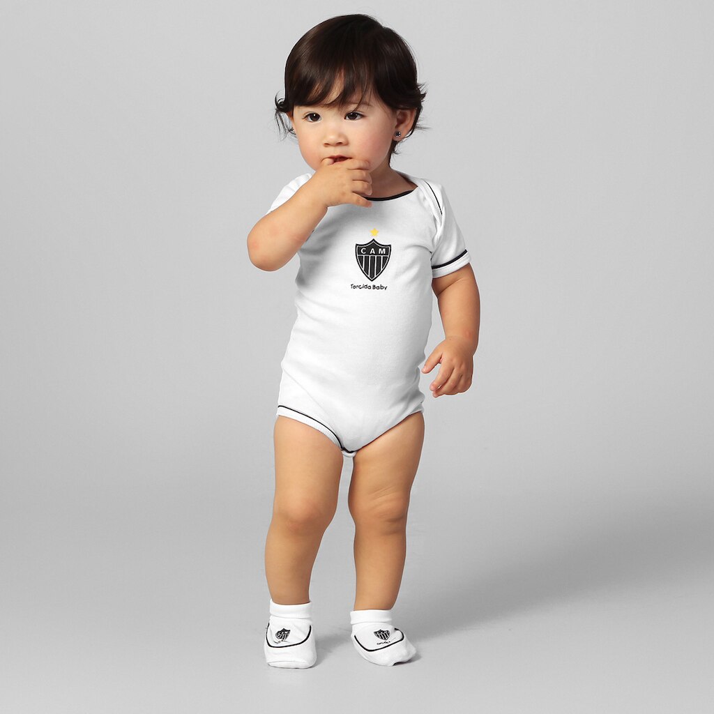Conjunto Atlético Mineiro Body c/ 2 peças Infantil