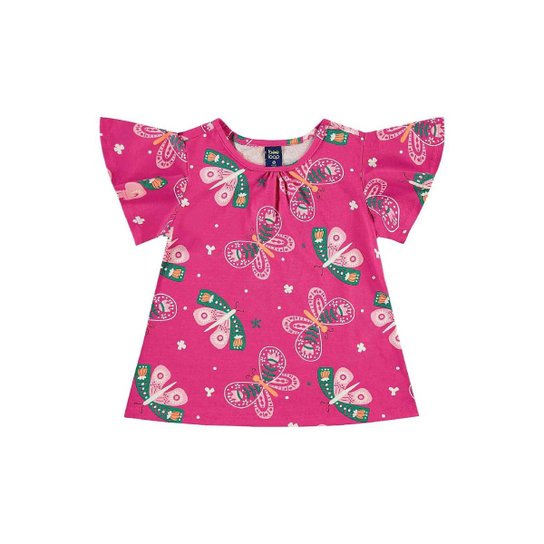 Conjunto Bata e Short Menina Bee Loop