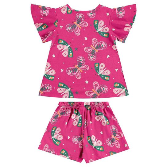 Conjunto Bata e Short Menina Bee Loop