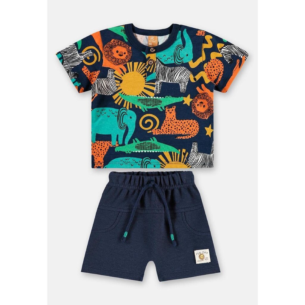 Conjunto Bebê Camiseta e Bermuda Up Baby