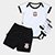 Conjunto Bebê Corinthians Body Shorts e Meia - Preto+Branco