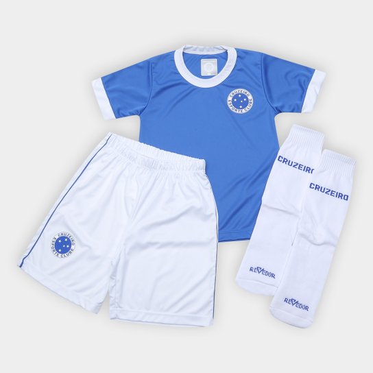 Conjunto Bebê Cruzeiro Artilheiro - Azul+Branco