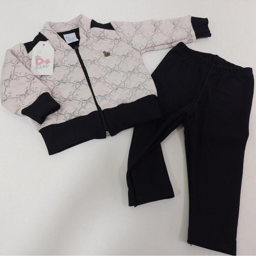 Conjunto Bebê Menina Luxo Inverno D+ Baby Ref 60112