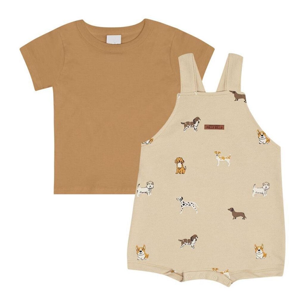 Conjunto Bebê Menino - Areia - 50561-1225