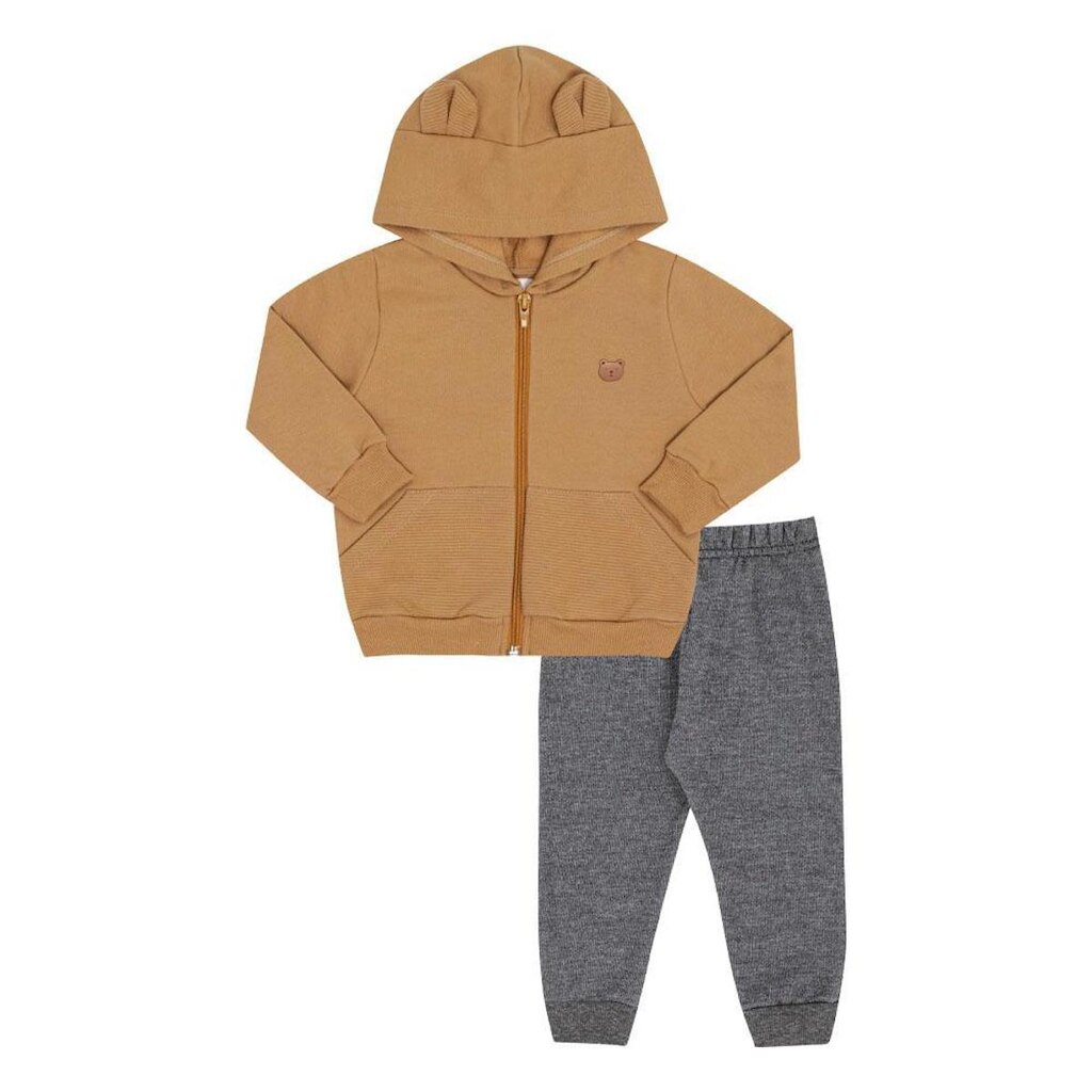 Conjunto Bebe Menino - Marrom - 52681-922