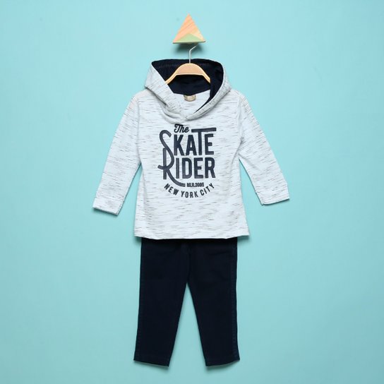 Conjunto Bebêl Milon Camiseta Manga Longa Jet E Calça Sarja Masculino - Branco é ruim? Conjunto Bebêl Milon Camiseta Manga Longa Jet E Calça Sarja Masculino - Branco é boa?