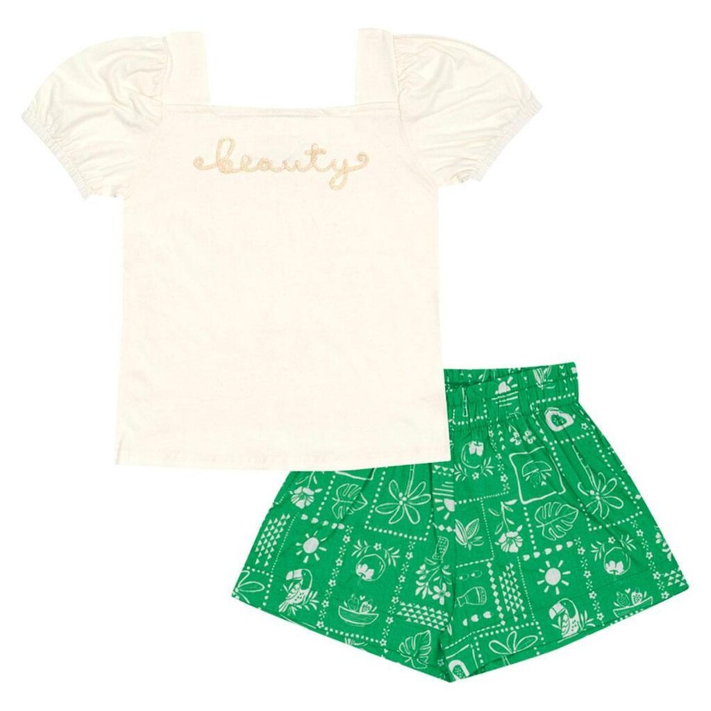 Conjunto Bege Infantil Pulla Bulla Menina - 53432-1271
