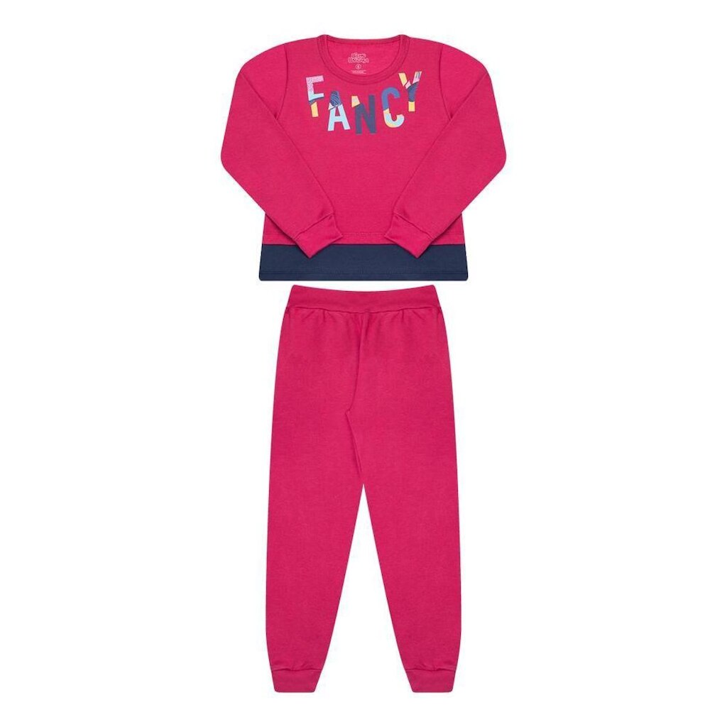Conjunto Bicho Bagunca Moletom Borda Sobreposta