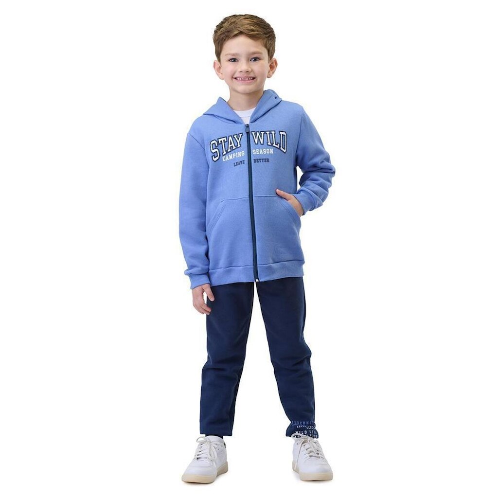 Conjunto Bicho Bagunca Moletom Ziper Com Bolso
