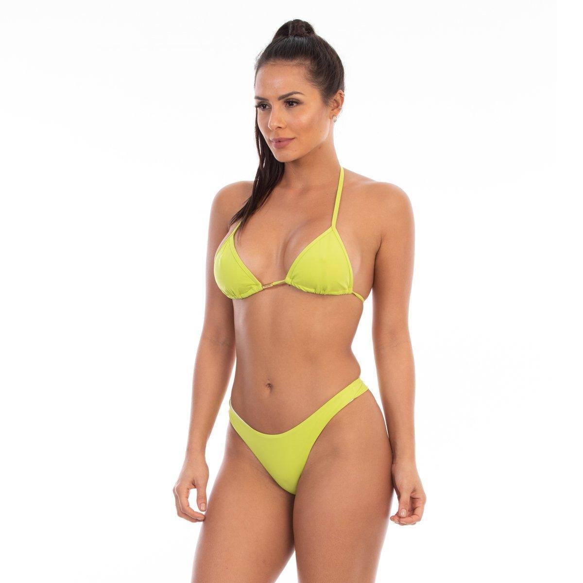 Biquini verde limao Clearance
