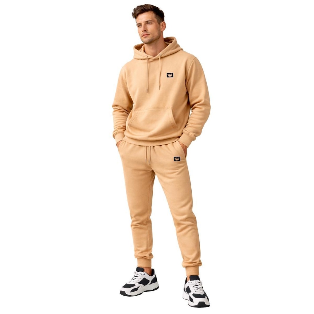 Conjunto Blusa + Calça de Moletom Siri Estilo Casual Confortável