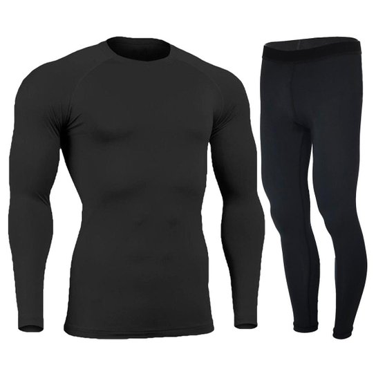 Conjunto Blusa + Calça Térmica Segunda Pele Roupa Frio Proteção UV - Preto é ruim? Conjunto Blusa + Calça Térmica Segunda Pele Roupa Frio Proteção UV - Preto é boa?
