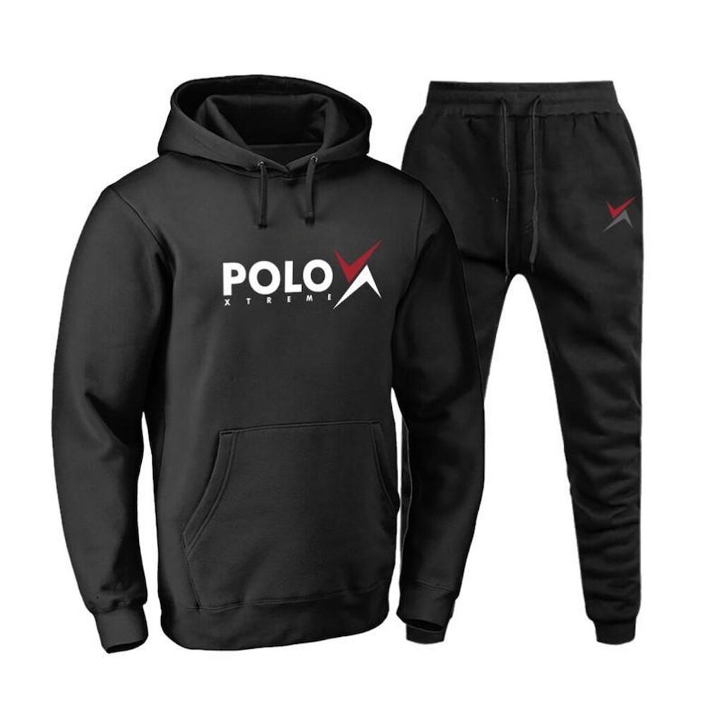 Conjunto Blusa Casaco Calça Moleton Polo Extreme Confortável