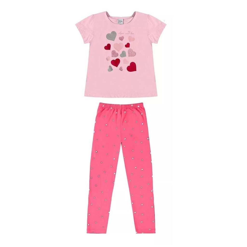 Conjunto Blusa Com Legging Menina Love And Live