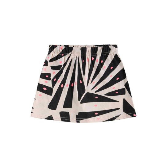 Conjunto Blusa Cropped e Short-Saia Bee Loop