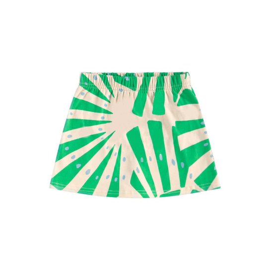 Conjunto Blusa Cropped e Short-Saia Bee Loop