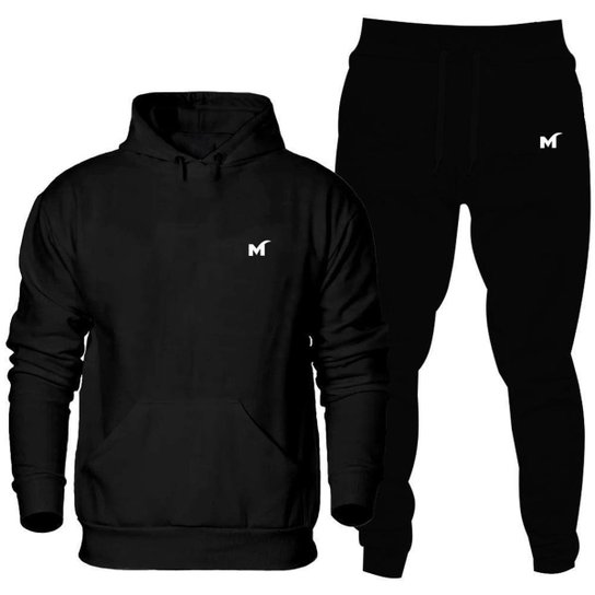 Conjunto Blusa de Moletom Canguru com Capuz e Calça - Mr. Snitram 2 - Branco Menor preço em Conjunto Blusa de Moletom Canguru com Capuz e Calça - Mr. Snitram 2 - Branco