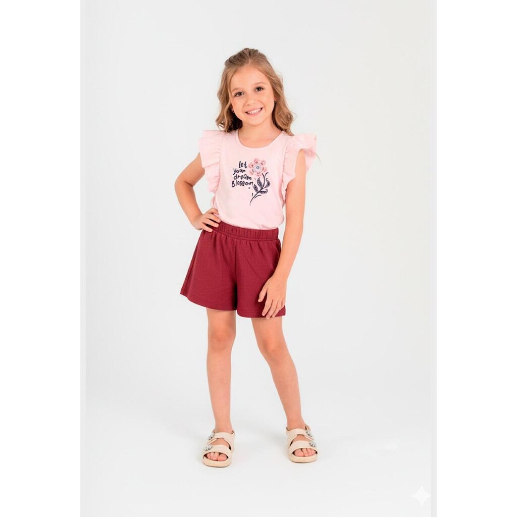 Conjunto Blusa e Short Infantil Guloseima