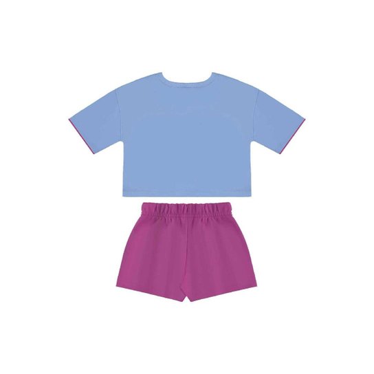 Conjunto Blusa e Short Menina Bee Loop