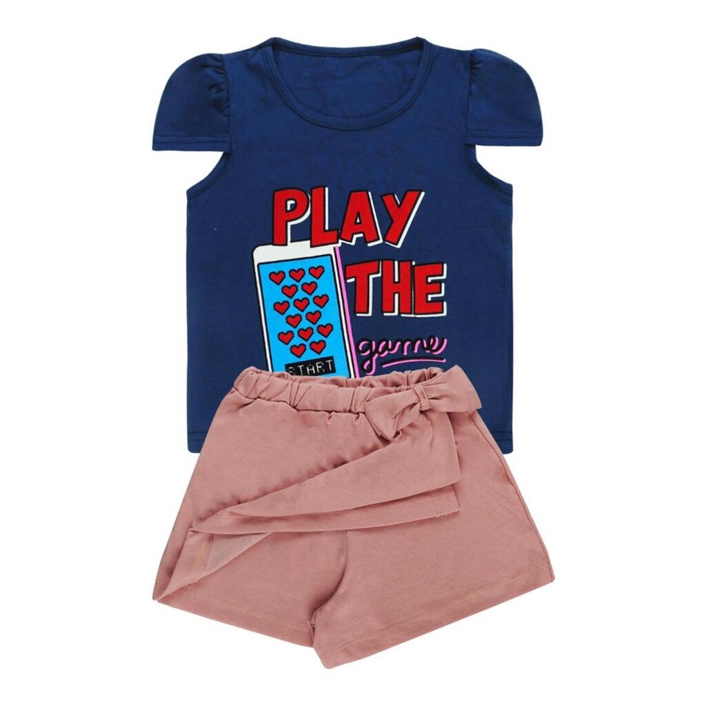 Conjunto Blusa e Short Saia - Big Bless