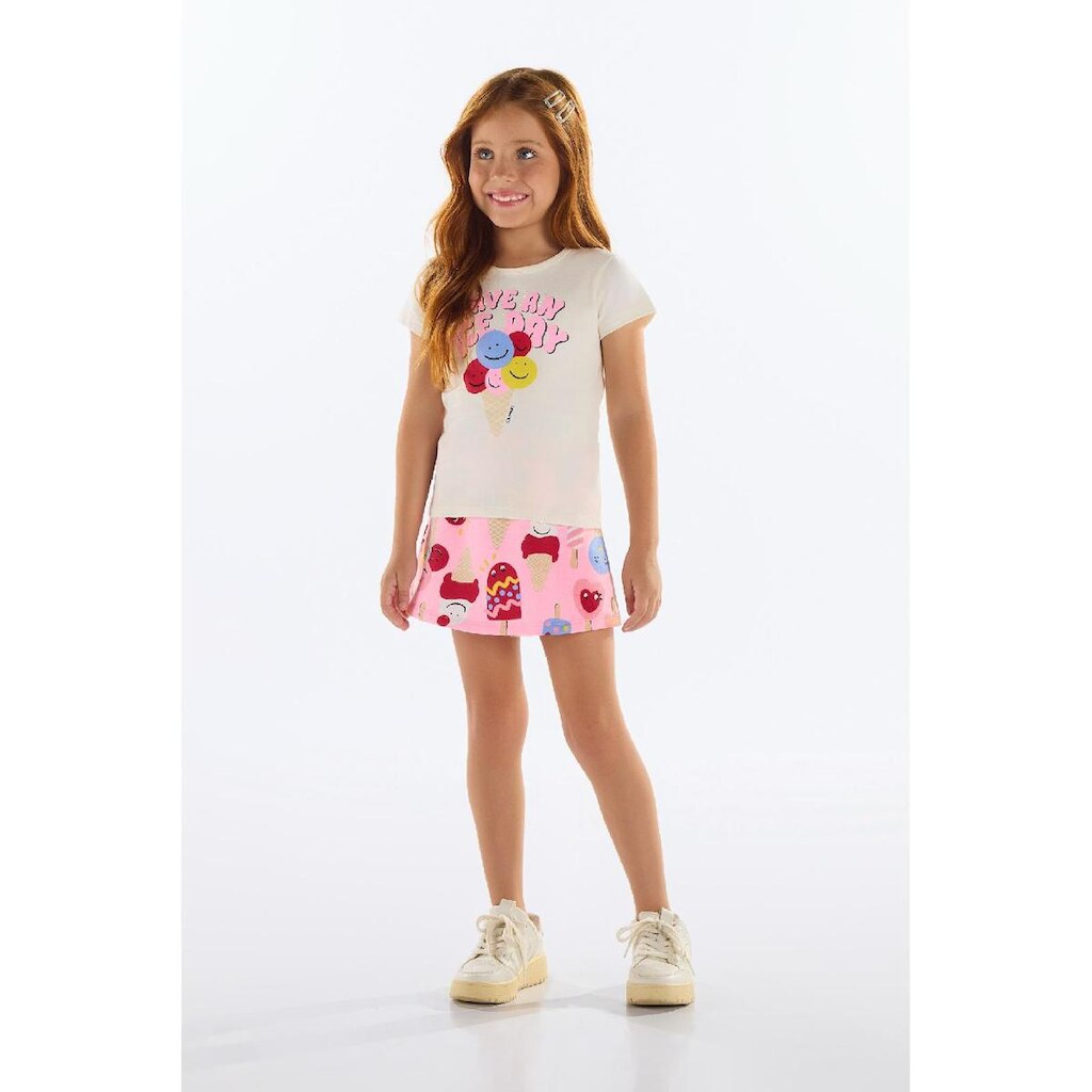 Conjunto Blusa e Short-Saia Quimby