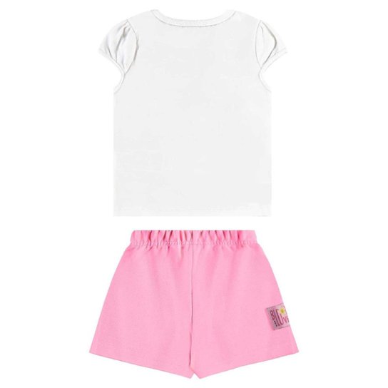 Conjunto Blusa Florezinhas e Short Bee Loop