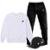 Conjunto Blusa Gola Careca e Calça Moletom Agasalho Dibre com Boné TropiCaos - Branco