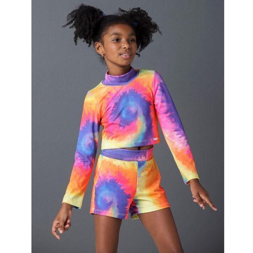 Conjunto Blusa longa com Short Tye Dye Mylu