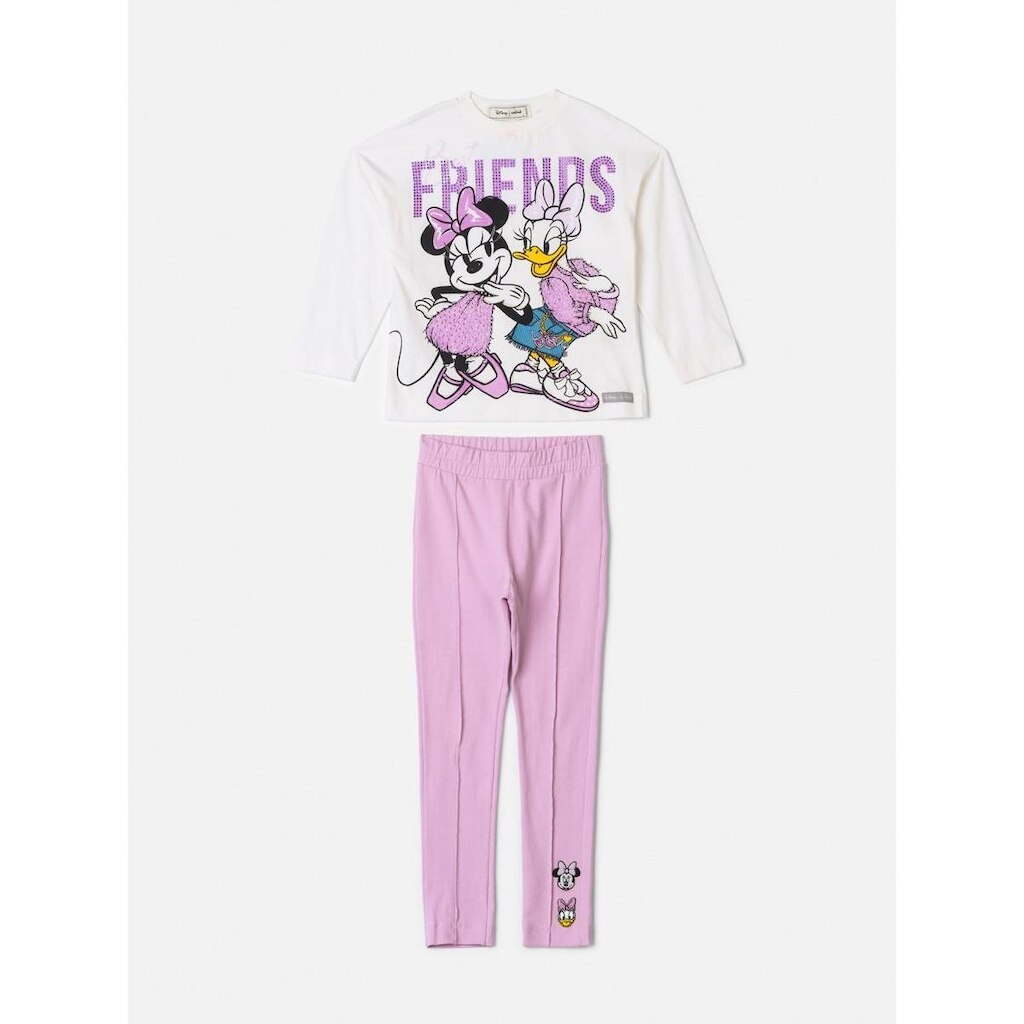 Conjunto Blusa Manga Longa e Leg Minnie e Margarida Animê