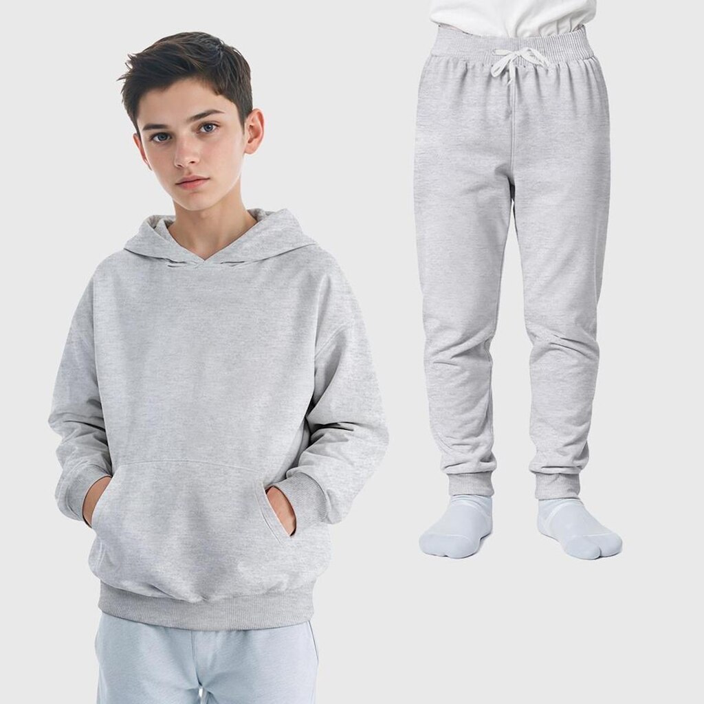 Conjunto Blusa Moletom Canguru + Calça Infantil Menino