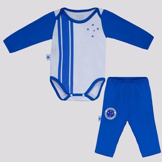 Conjunto Body Cruzeiro Jogo Infantil  Unissex