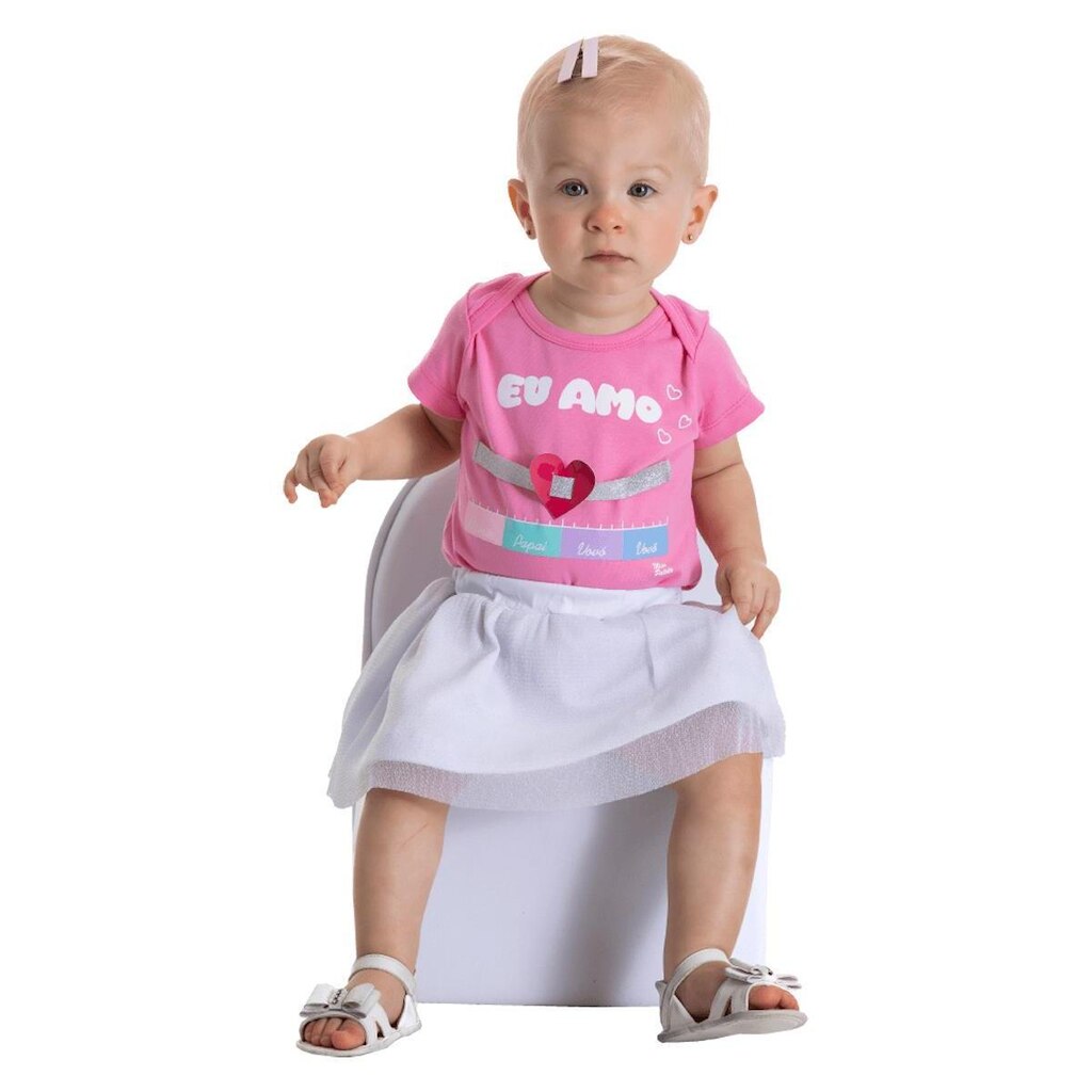 Conjunto Body e Saia com Tule - Patota Toda